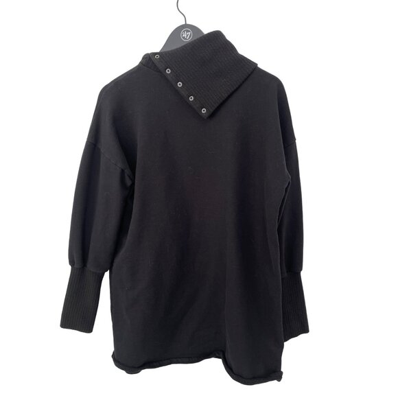 Studio Park x Shawn Killinger Regular Sweatshirt Dress Women L Black Cozy Staple - Picture 3 of 10